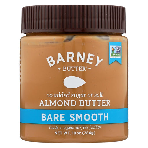 Barney Butter Almond Butter - Bare Smooth - Case Of 6 - 10 Oz.