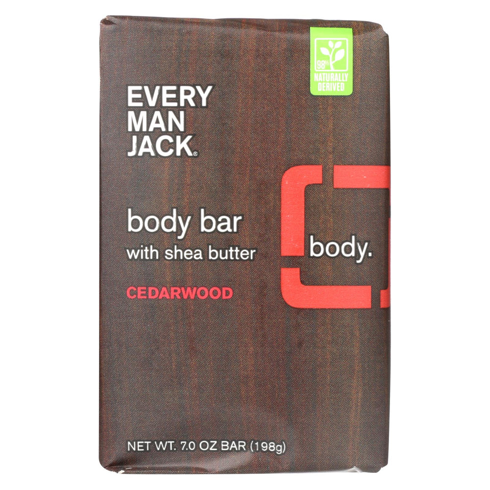 Every Man Jack Bar Soap - Body Bar - Cedarwood - 7 Oz - 1 Each