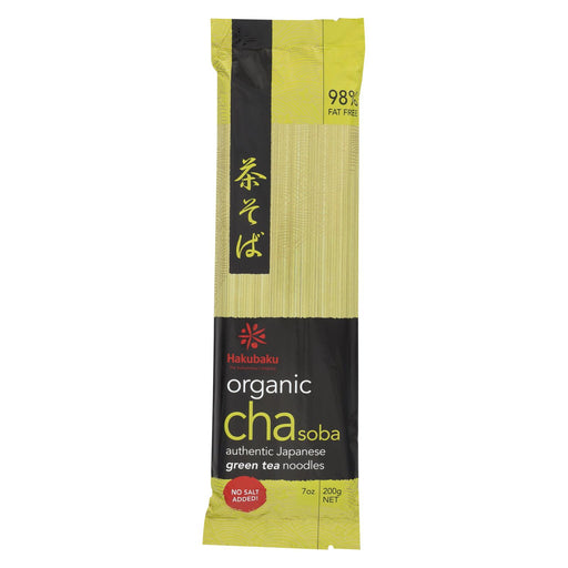 Hakubaku 100% Organic Noodles - Soba Green Tea - Case Of 10 - 7.05 Oz