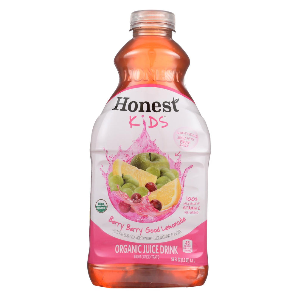 Honest Kids Organic Berry Berry Good Lemonade Juice Drink - Case Of 8 - 59 Fl Oz