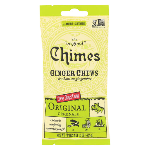 Chimes Ginger Chews - Original Refreshing Ginger - 1.5 Oz - Case Of 12
