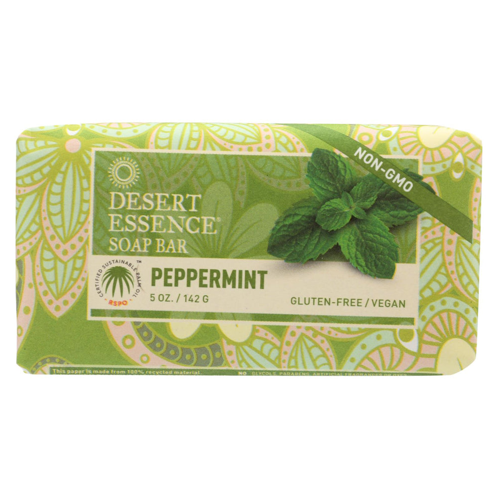 Desert Essence Bar Soap - Peppermint - 5 Oz