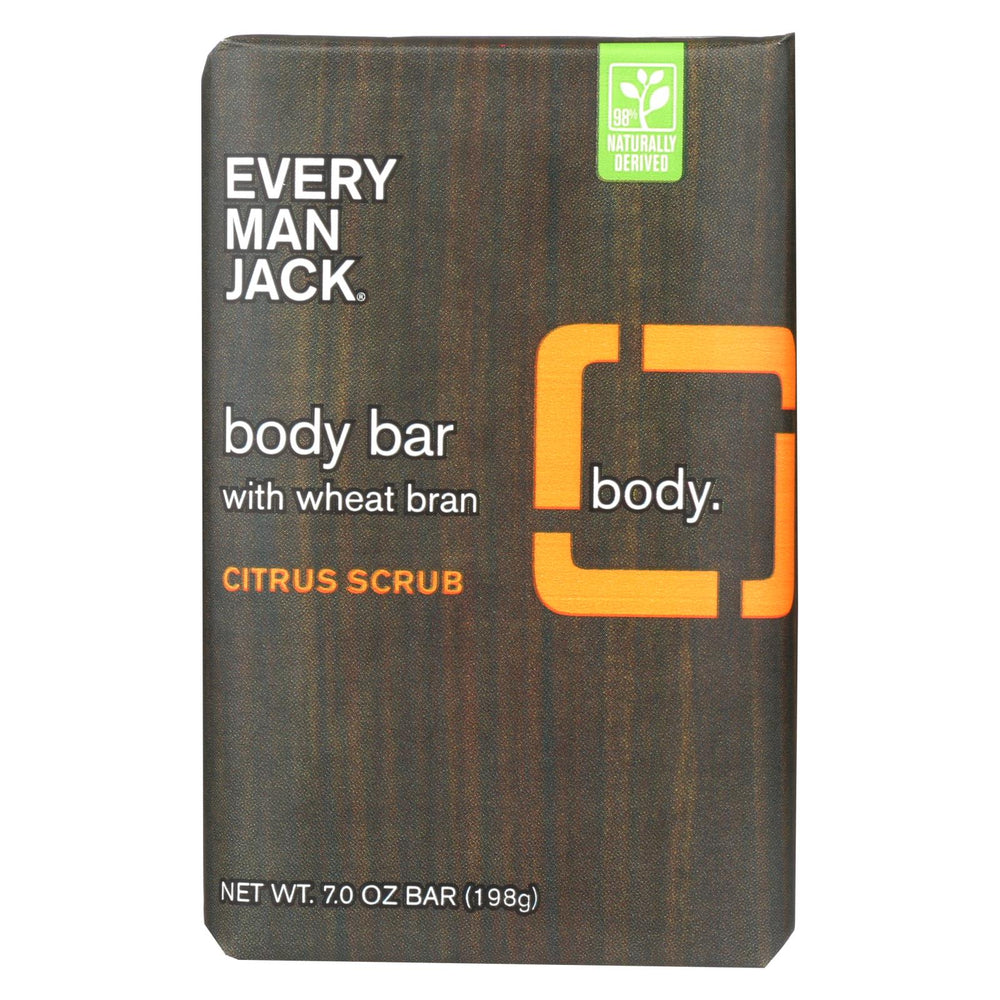 Every Man Jack Bar Soap - Body Bar - Citrus Scrub - 7 Oz - 1 Each