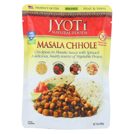 Jyoti Cuisine India Heat And Serve - Masala Chhole - 10 Oz - Case Of 6