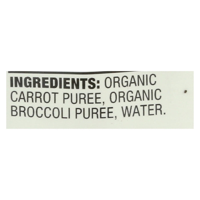 Earth's Best Organic Carrots And Broccoli Baby Food Puree - Stage 2 - Case Of 12 - 3.5 Oz.
