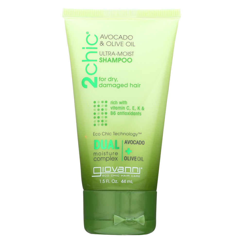 Giovanni Hair Care Products Shampoo - 2chic Ultra-moist Shampoo With Avocado And Olive Oil  - Case Of 12 - 1.5 Fl Oz.