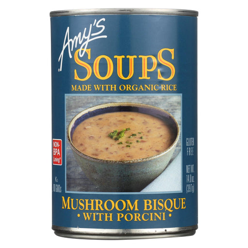 Amy's Mushroom Bisque With Porcini - Case Of 12 - 14 Oz