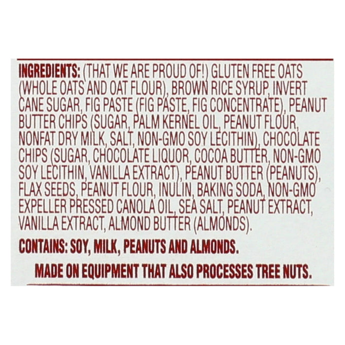 Van's Natural Foods Gluten Free Snack Bars - Peanut Butter Chocolate - Case Of 6 - 1.2 Oz.