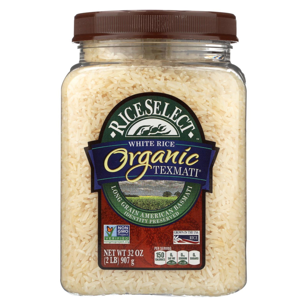 Rice Select Texmati Rice - Organic White - Case Of 4 - 32 Oz.