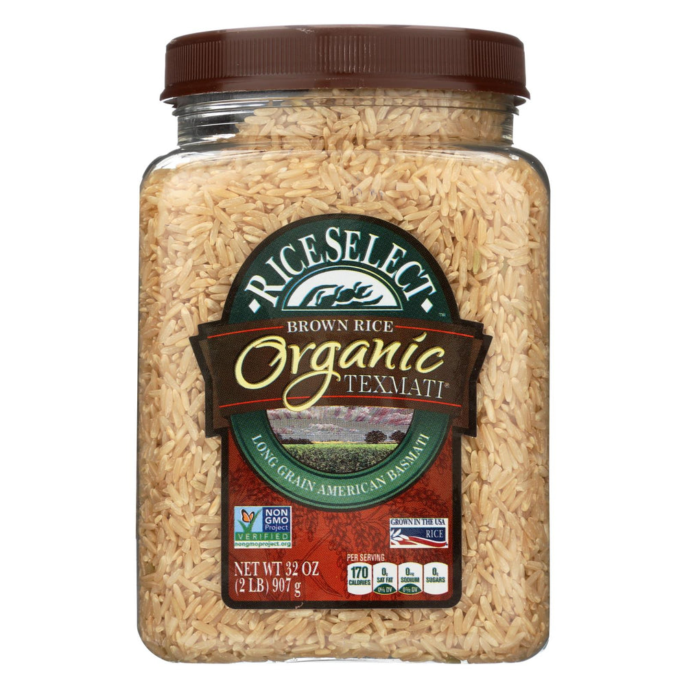 Rice Select Texmati Rice - Organic Brown - Case Of 4 - 32 Oz.