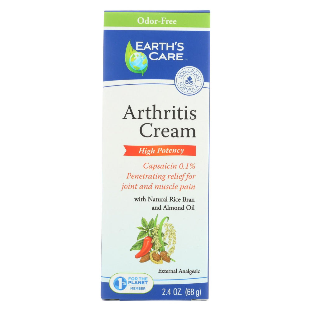 Earth's Care Arthritis Cream - 2.4 Oz