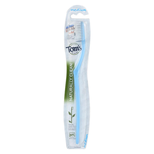 Tom's Of Maine Toothbrush - Naturally Clean - Adult - Medium - 1 Count - Case Of 6
