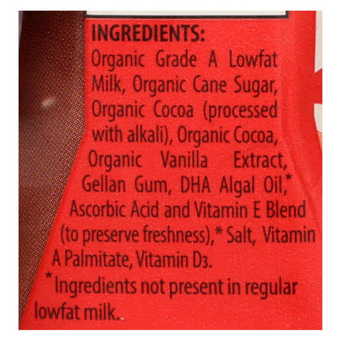Horizon Organic Dairy Milk - Organic - 1 Percent - Lowfat - Box - Chocolate - Plus Dha Omega-3 - 6-8 Oz - Case Of 3