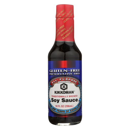 Kikkoman Soy Sauce - Gluten Free - Case Of 6 - 10 Fl Oz.