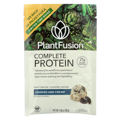 Plantfusion Cookies N Cream Packets - Case Of 12 - 30 Grams