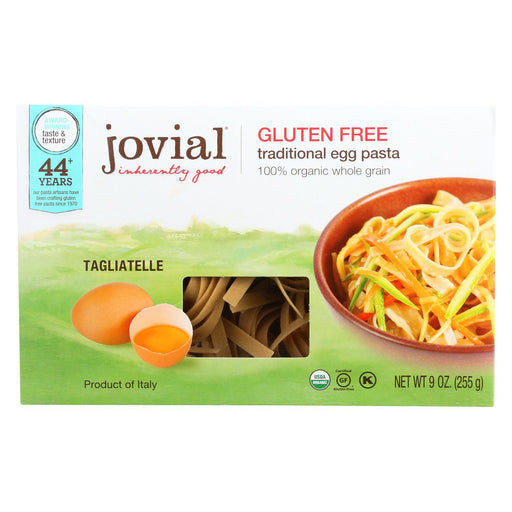 Jovial Pasta - Organic - Brown Rice - Traditional Egg Tagliatelle - 9 Oz - Case Of 12