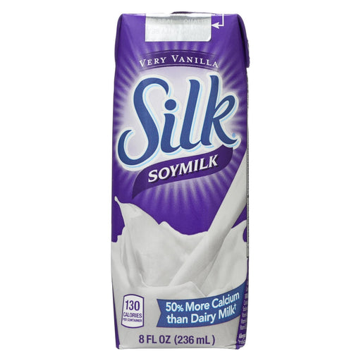 Silk Soymilk - Very Vanilla - Case Of 12 - 8 Fl Oz.