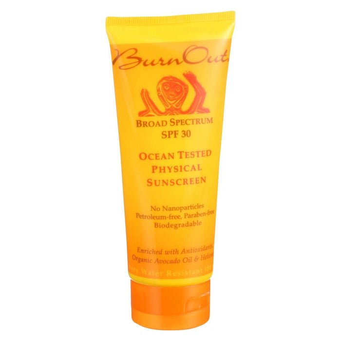 Burn Out Physical Sunscreen - Ocean Tested - Spf 30 - 3.4 Oz