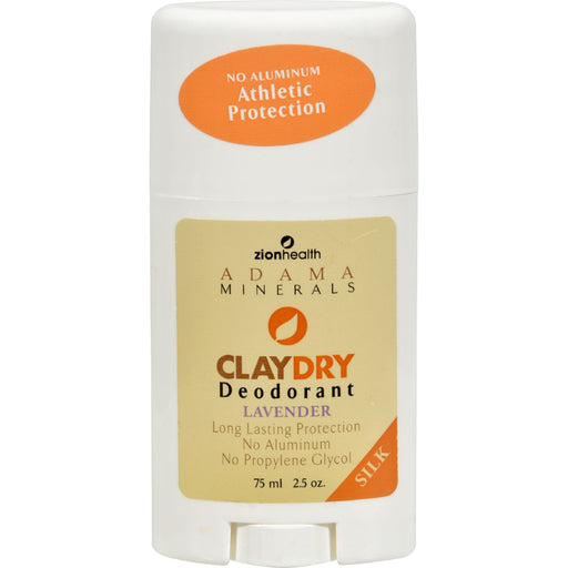 Zion Health Claydry Silk Deodorant - Lavender - 2.5 Oz