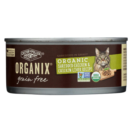 Castor And Pollux Organic Cat Food - Chicken And Liver - Case Of 24 - 5.5 Oz.