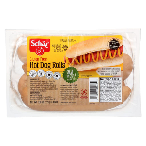 Schar Hot Dog Rolls - Case Of 6 - 8 Oz.
