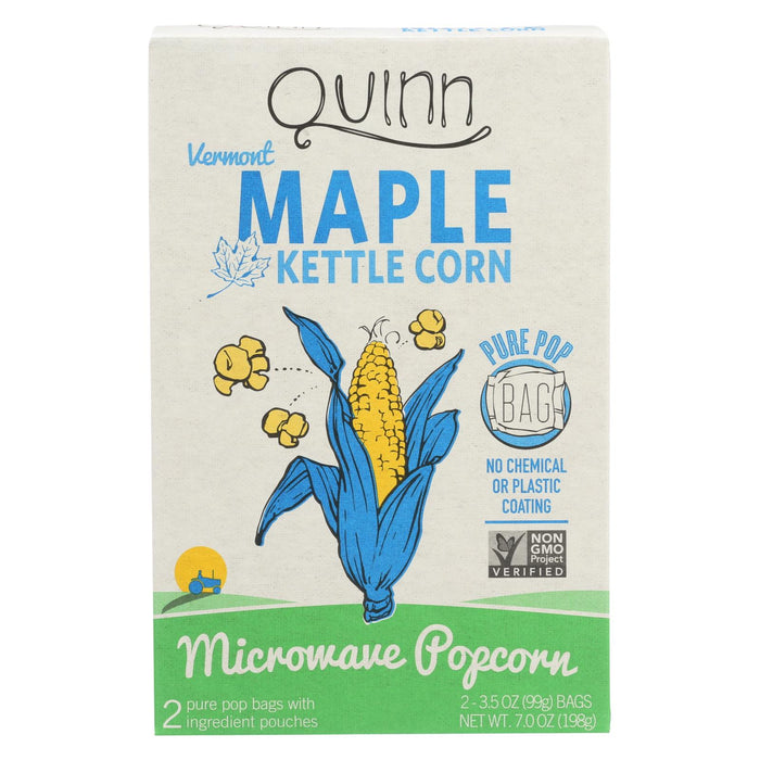 Quinn Popcorn - Vermont Maple And Sea Salt - Case Of 6 - 7 Oz.