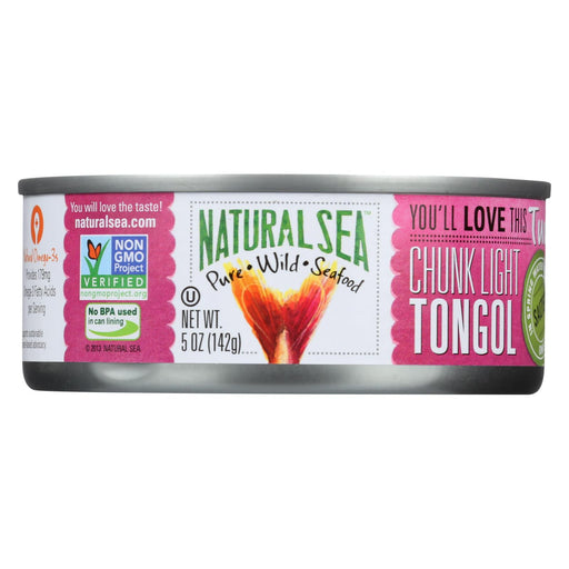 Natural Sea Wild Tongol Tuna - With Sea Salt - Case Of 12 -  5 Oz.