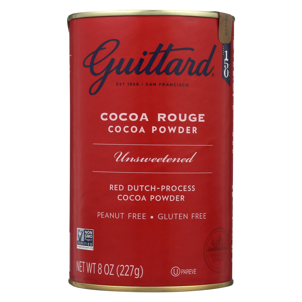 Guittard Chocolate Cocoa Powder - Unsweetened - Case Of 6 - 8 Oz.