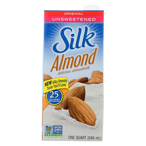 Silk Pure Almond Milk - Unsweetened - Case Of 6 - 32 Fl Oz.