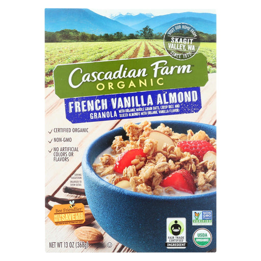 Cascadian Farm Organic Granola - French Vanilla Almond - Case Of 6 - 13 Oz.