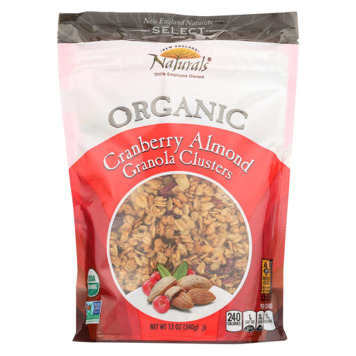 New England Naturals Organic Clusters - Cranberry Almond Granola - Case Of 6 - 12 Oz.