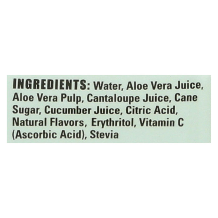 Alo Light Refresh Aloe Vera Juice Drink - Cucumber And Cantaloupe - Case Of 12 - 16.9 Fl Oz.
