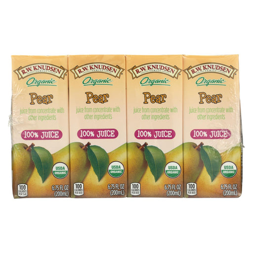 R.w. Knudsen Organic Juice - Pear - Case Of 7 - 6.75 Fl Oz.