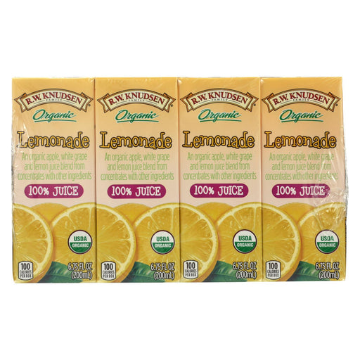 R.w. Knudsen Juice Box - Organic Lemonade - Case Of 7 - 6.75 Fl Oz.