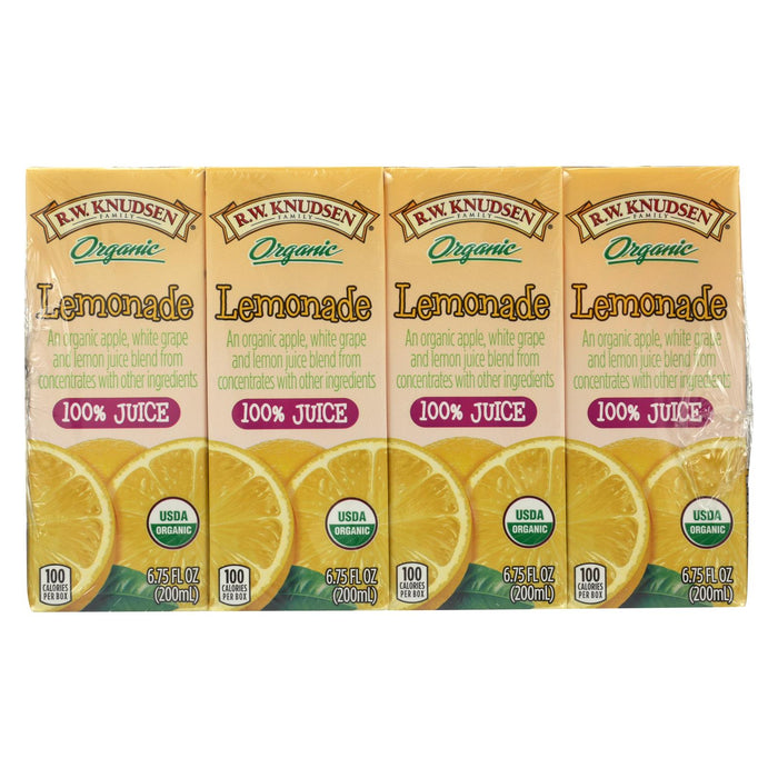 R.w. Knudsen Juice Box - Organic Lemonade - Case Of 7 - 6.75 Fl Oz.