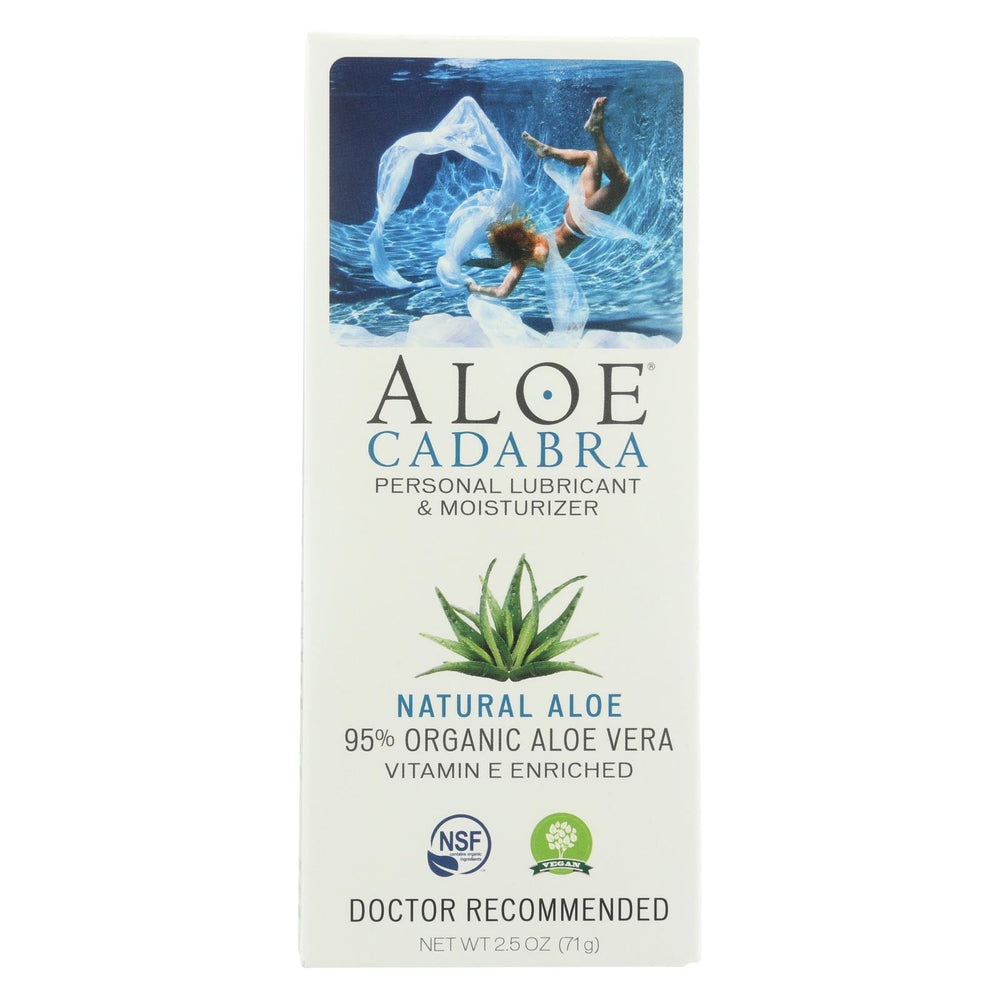 Aloe Cadabra Natural Organic Personal Lubricant - Natural Aloe Unscented - 2.5 Oz