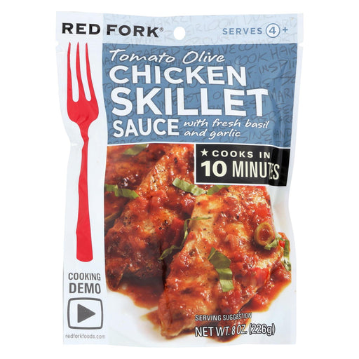Red Fork Skillet Sauce - Tomato Olive Chicken - Case Of 6 - 8 Oz.