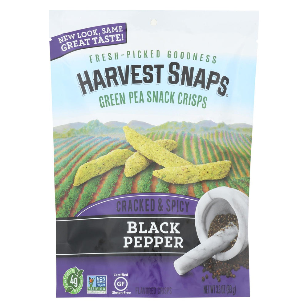 Calbee Snapea Crisp Snapea Crisps -black Pepper - Case Of 12 - 3.3 Oz