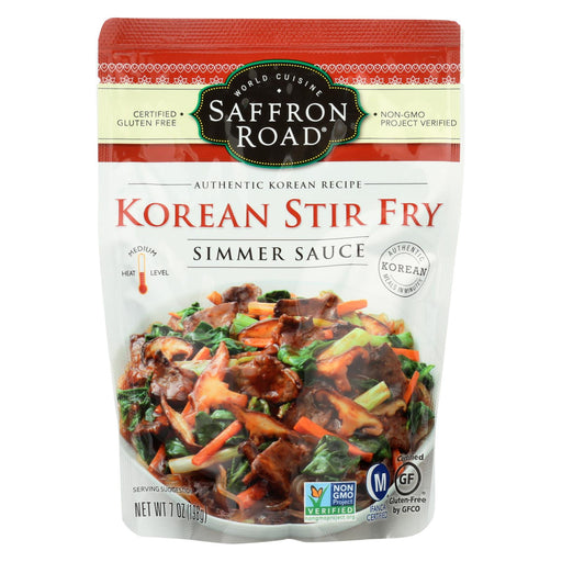 Saffron Road Simmer Sauce - Korean Stir Fry - Case Of 8 - 7 Oz.