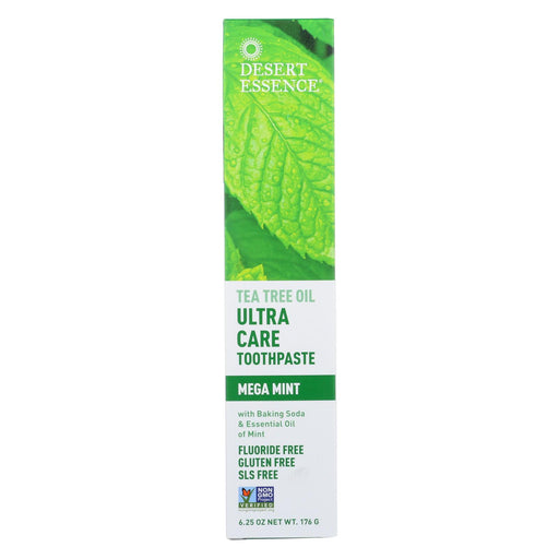 Desert Essence Toothpaste - Tea Tree U-care Mint - 6.25 Oz