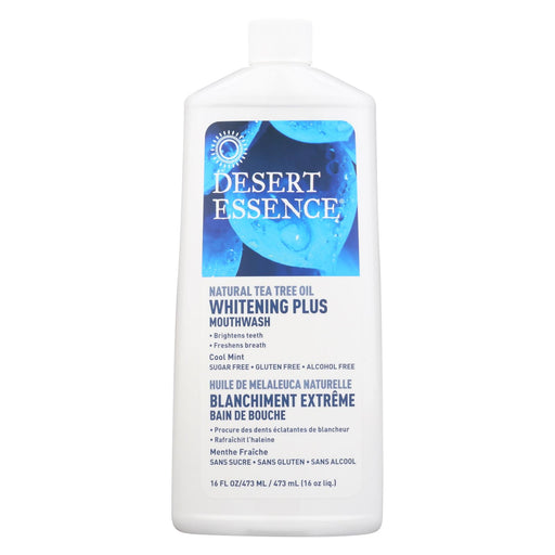 Desert Essence Mouthwash - Tea Tree Whitening Mint - 16 Fl Oz