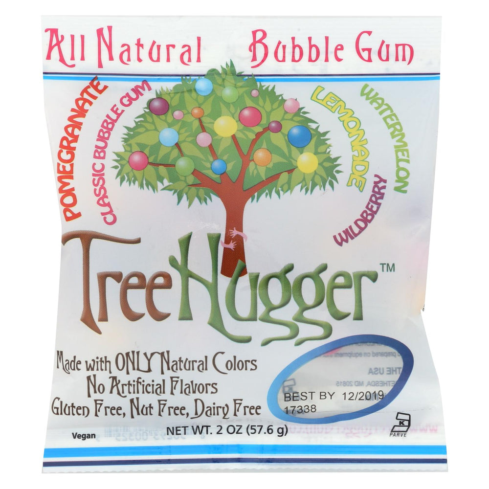 Tree Hugger Bubble Gum - Fantastic Fruit - 2 Oz - Case Of 12
