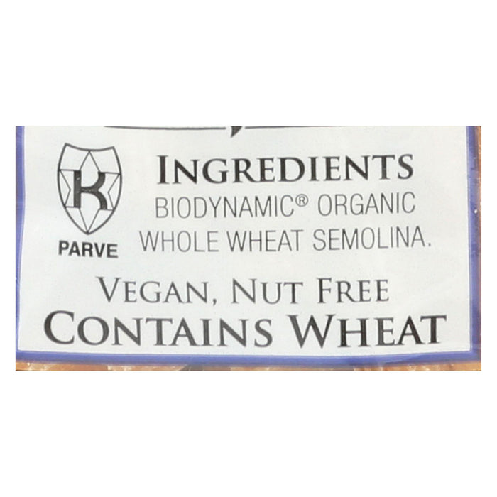 Delallo Biodynamic - Organic - Whole Wheat - Pnne Rigat - Case Of 16 - 16 Oz