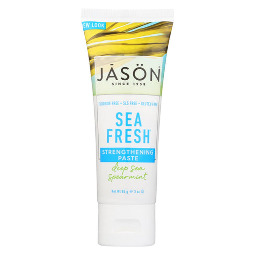Jason Natural Products Toothpaste - Sea Fresh - Antiplaque And Strengthening - Flouride-free - 3 Oz - Case Of 12