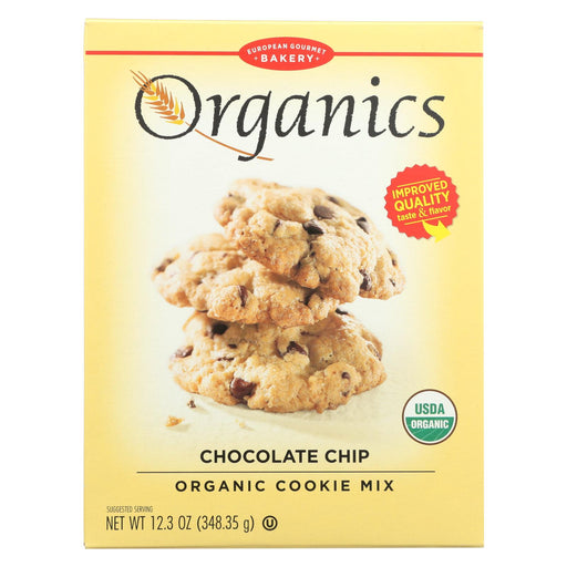 European Gourmet Bakery Organic Chocolate Chip Cookie Mix - Chocolate Chip - Case Of 12 - 12.3 Oz.