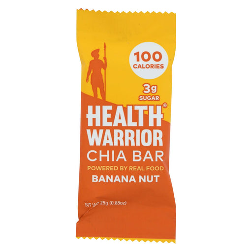 Health Warrior Chia Bar - Banana Nut - .88 Oz Bars - Case Of 15