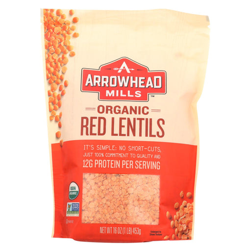 Arrowhead Mills Organic Red Lentils - Case Of 6 - 16 Oz.