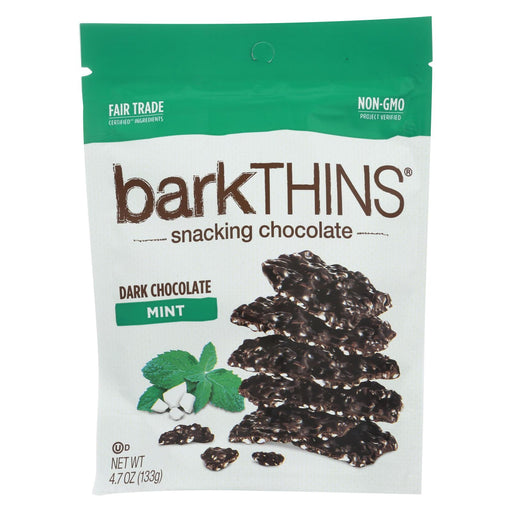 Bark Thins Snacking Dark Chocolate - Mint - Case Of 12 - 4.7 Oz.
