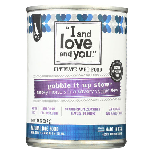 I And Love And You Gobble It Up Stew - Wet Food - Case Of 12 - 13 Oz.