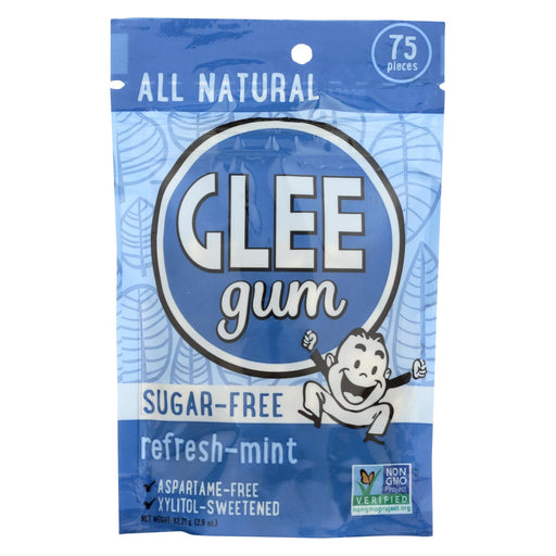 Glee Gum Chewing Gum - Refresh Mint - Sugar Free - Case Of 6 - 75 Count